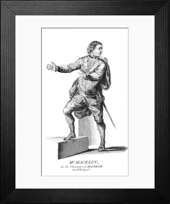 Framed Print : Charles Macklin, Actor 4 Framed Print : Charles Macklin, Actor 4