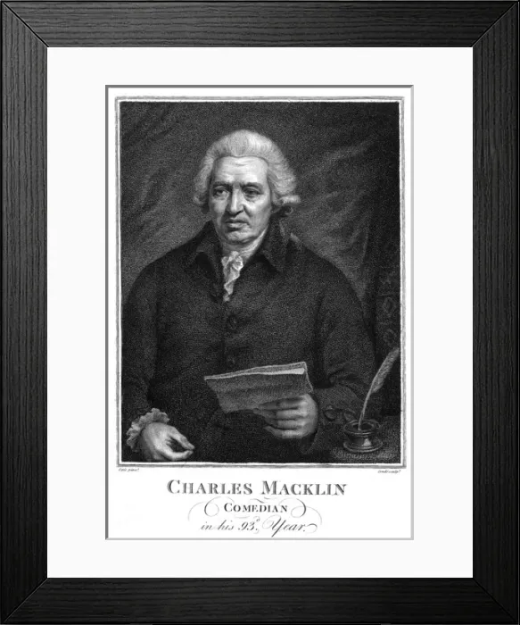 Framed Print : Charles Macklin, Actor 1 Framed Print : Charles Macklin, Actor 1