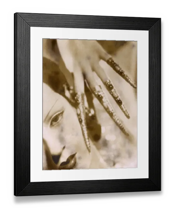 Framed Print : Bejewelled Nail Covers Framed Print : Bejewelled Nail Covers