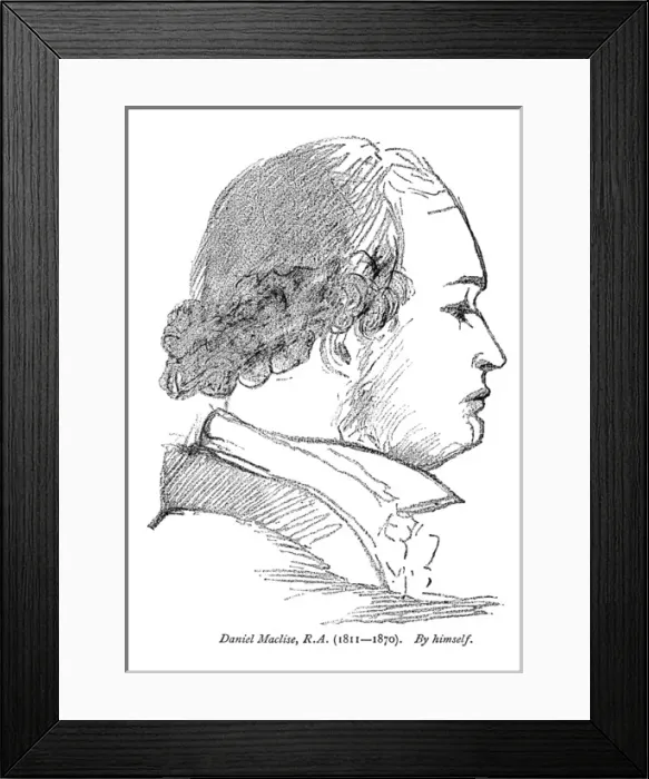 Framed Print : Daniel Maclise (Self) Framed Print : Daniel Maclise (Self)