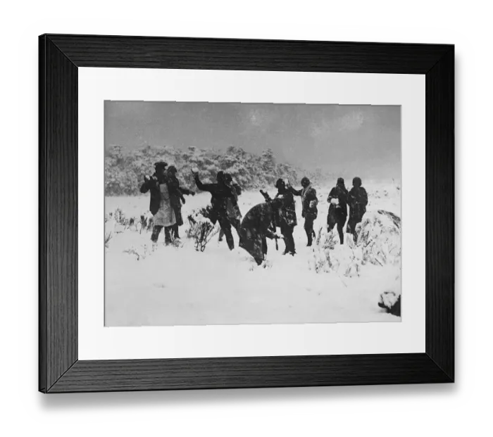 Framed Print : Snowball Fight 1930S Framed Print : Snowball Fight 1930S