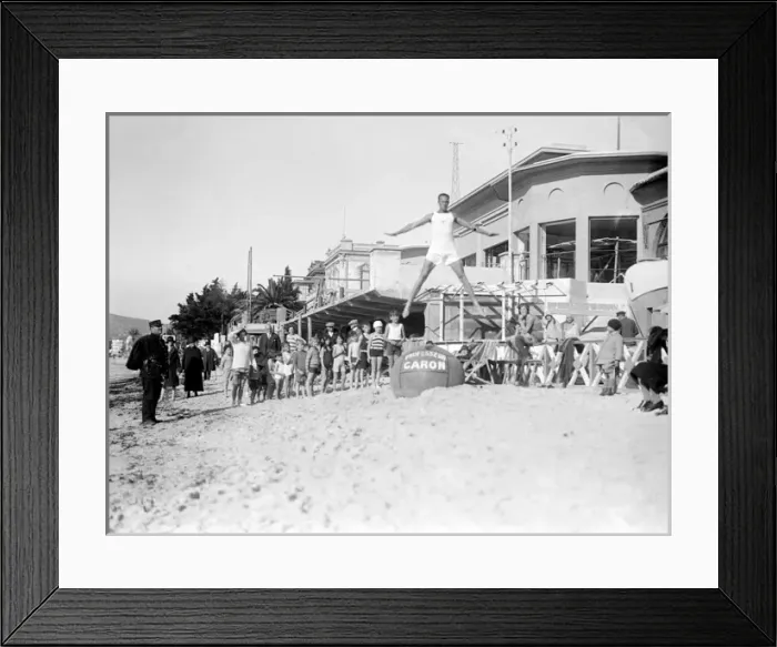 Framed Print : French Riviera Keep Fit Framed Print : French Riviera Keep Fit