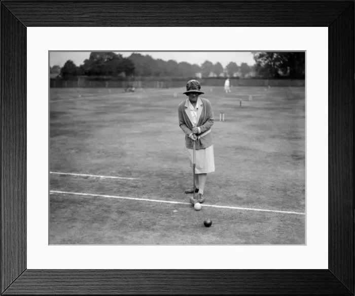 Framed Print : Croquet / D. D. Steele Framed Print : Croquet / D. D. Steele