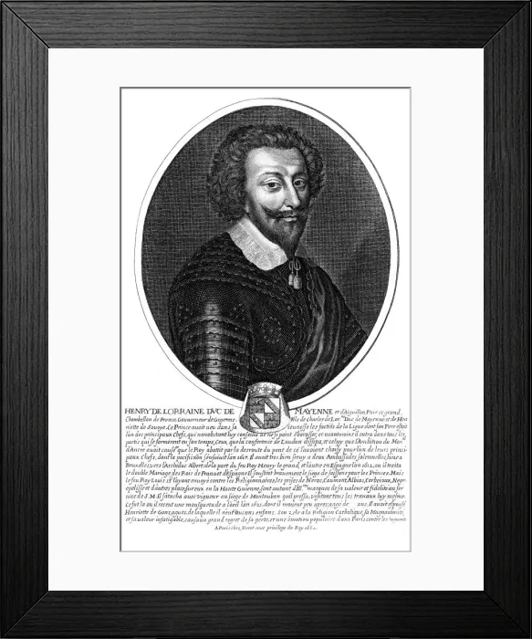 Framed Print : Henri Duc De Maine Framed Print : Henri Duc De Maine