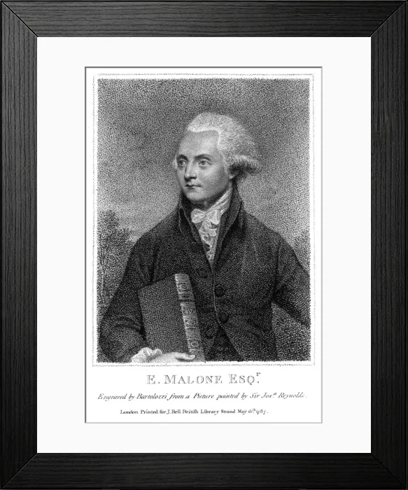 Framed Print : Edmund Malone Framed Print : Edmund Malone