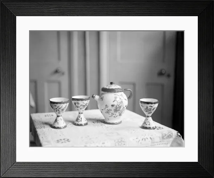 Framed Print : Hand Painted Tea Service Framed Print : Hand Painted Tea Service
