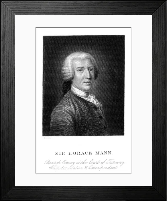 Framed Print : Sir Horace Mann Framed Print : Sir Horace Mann