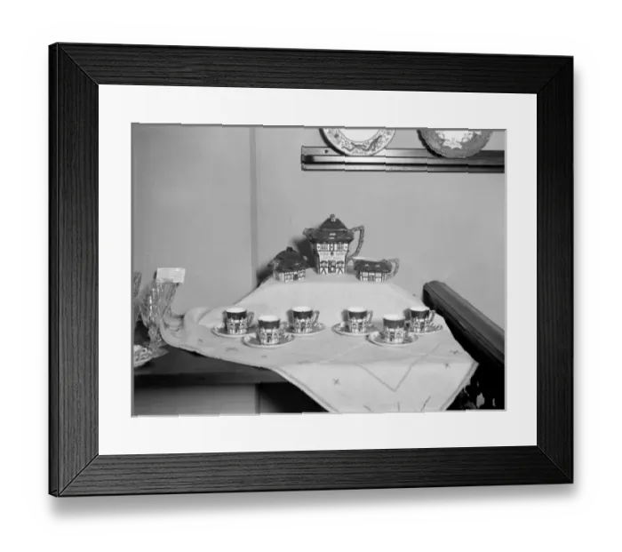 Framed Print : Cottage Tea Service Framed Print : Cottage Tea Service