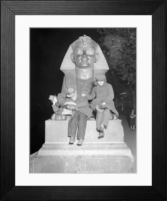 Framed Print : Tramps under the Sphynx Framed Print : Tramps under the Sphynx