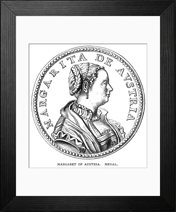 Framed Print : Margaret of Austria Framed Print : Margaret of Austria