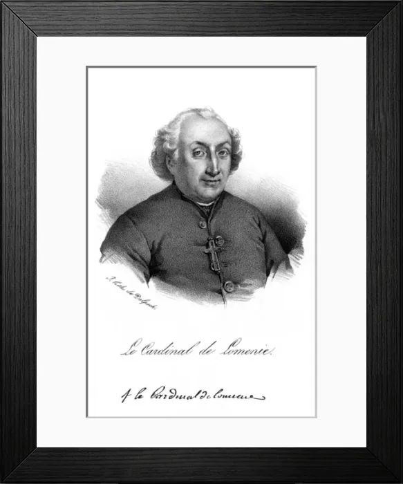 Framed Print : Cardinal Etienne Lomenie Framed Print : Cardinal Etienne Lomenie
