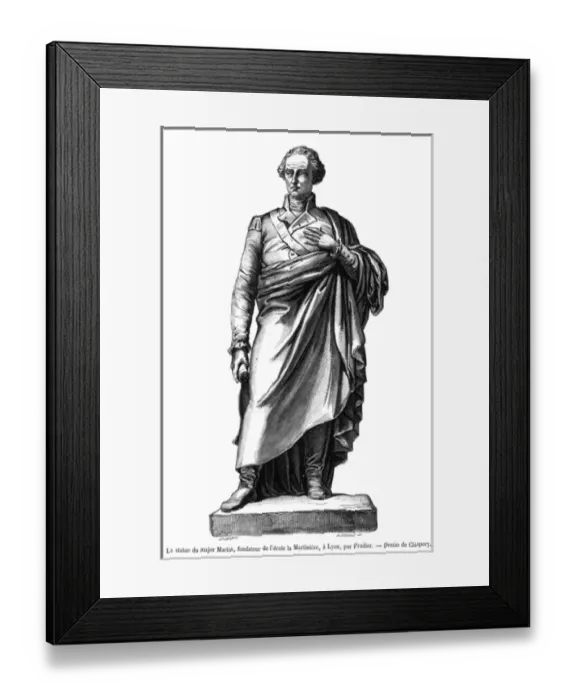 Framed Print : Claude Martin, Statue Framed Print : Claude Martin, Statue