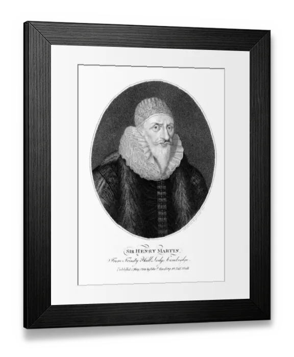 Framed Print : Sir Henry Martin Framed Print : Sir Henry Martin