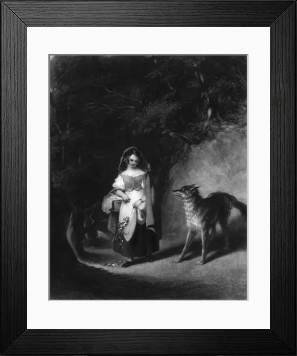 Framed Print : Little Red Riding Hood Framed Print : Little Red Riding Hood