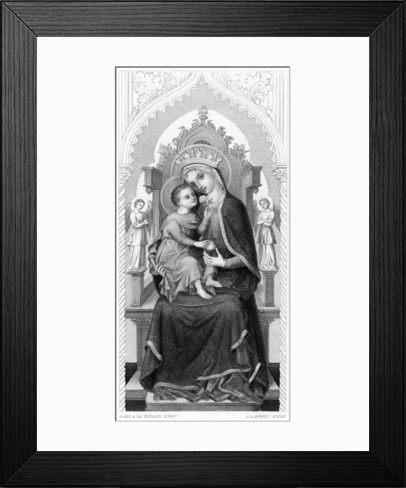 Framed Print : Mary Enthroned Framed Print : Mary Enthroned
