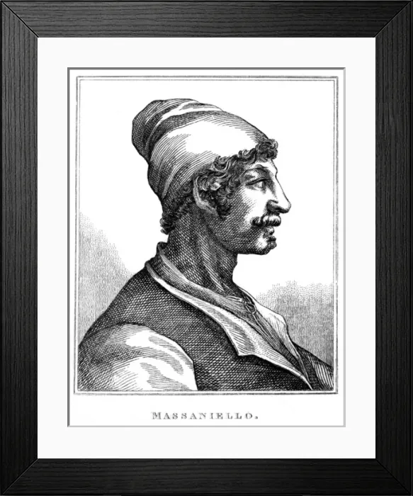 Framed Print : Masaniello Profile Framed Print : Masaniello Profile
