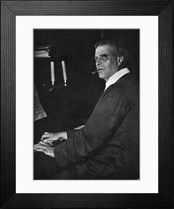 Framed Print : Pietro Mascagni Piano Framed Print : Pietro Mascagni Piano