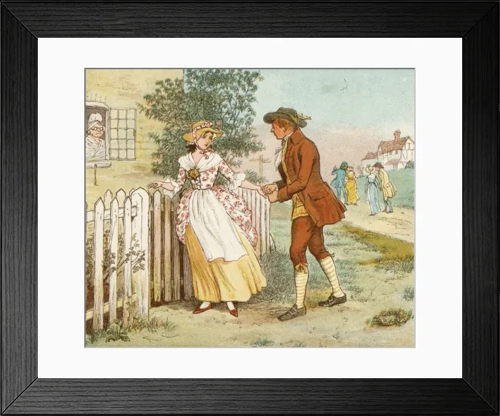 Framed Print : COME LASSES AND LADS Framed Print : COME LASSES AND LADS