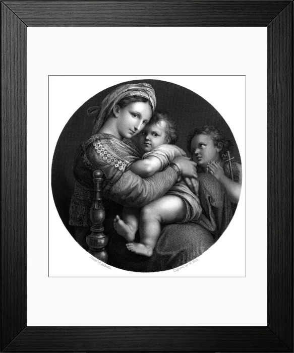 Framed Print : Mary, Jesus, John Framed Print : Mary, Jesus, John