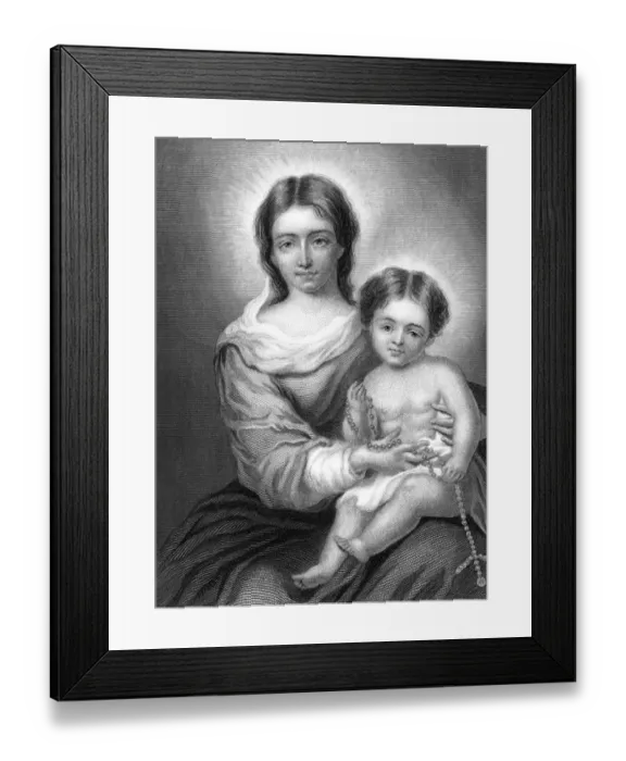 Framed Print : Our Lady of the Rosary Framed Print : Our Lady of the Rosary