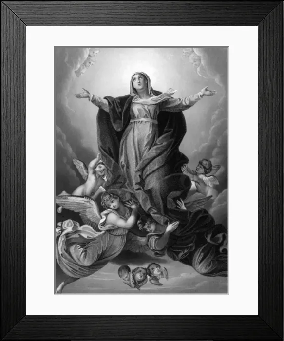 Framed Print : Mary Ascends to Heaven Framed Print : Mary Ascends to Heaven