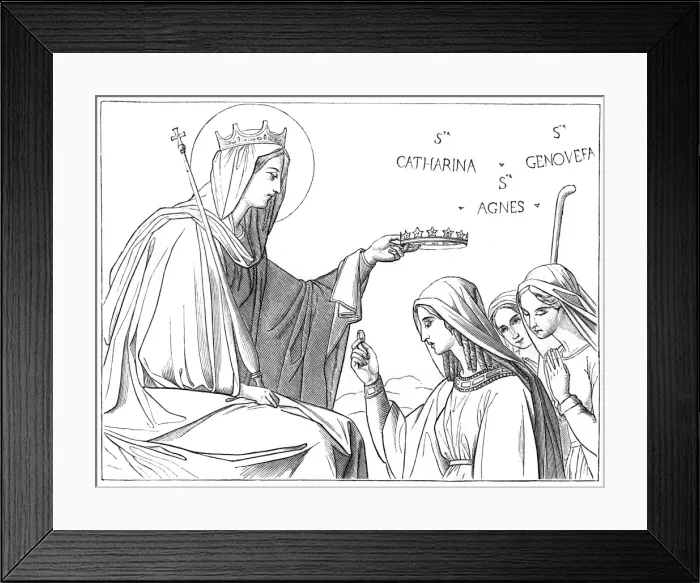 Framed Print : Mary and Virgins Framed Print : Mary and Virgins