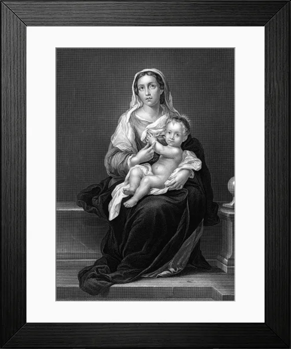 Framed Print : Mary (Murillo) Framed Print : Mary (Murillo)