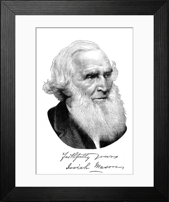 Framed Print : Sir Josiah Mason - 2 Framed Print : Sir Josiah Mason - 2
