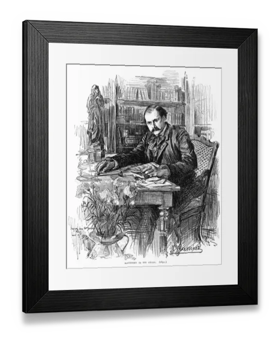 Framed Print : Jules Massenet in Study Framed Print : Jules Massenet in Study