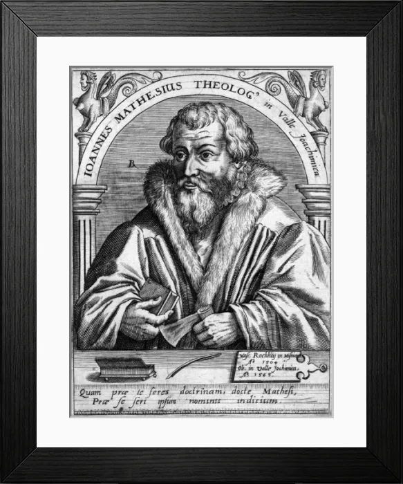 Framed Print : Johann Mathesius Framed Print : Johann Mathesius