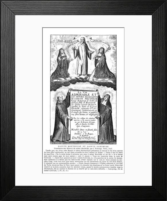 Framed Print : Saint Mechtildis Framed Print : Saint Mechtildis