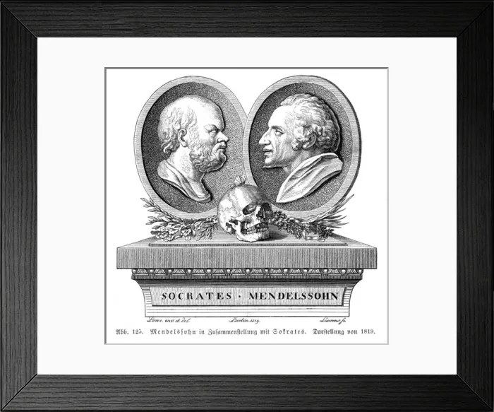Framed Print : Moses Mendelssohn Framed Print : Moses Mendelssohn