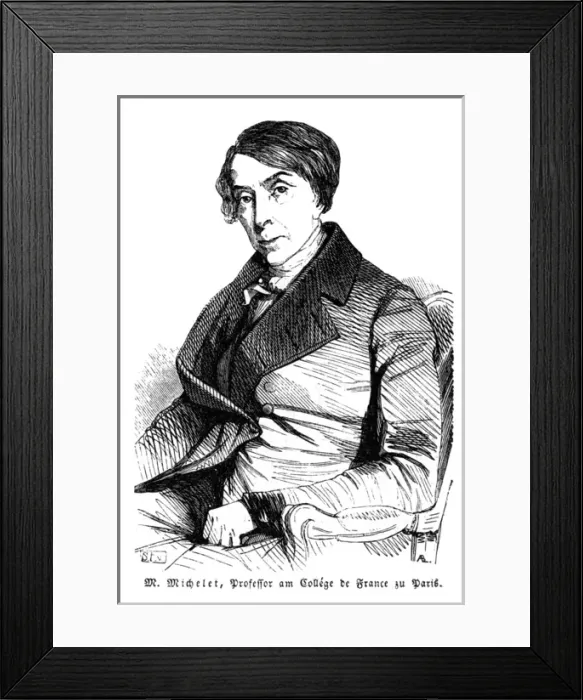 Framed Print : Jules Michelet 1845 Framed Print : Jules Michelet 1845