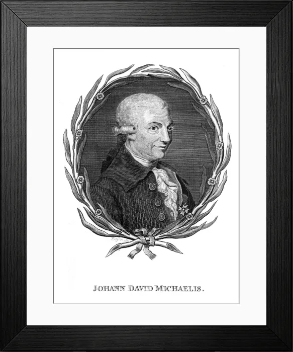 Framed Print : Johann David Michaelis Framed Print : Johann David Michaelis
