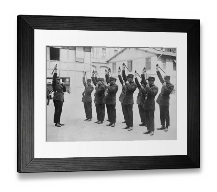 Framed Print : Trainee Gendarmes Framed Print : Trainee Gendarmes