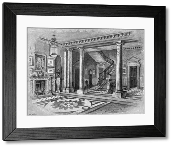 Framed Print : Millaiss Entrance Hall Framed Print : Millaiss Entrance Hall