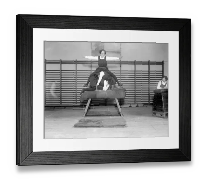 Framed Print : Vaulting Horse 1930S Framed Print : Vaulting Horse 1930S