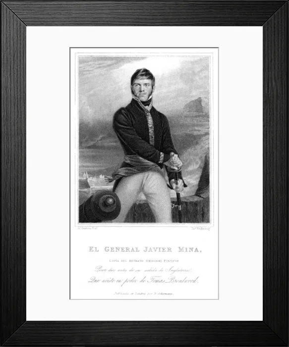 Framed Print : Francisco Javier Mina Framed Print : Francisco Javier Mina