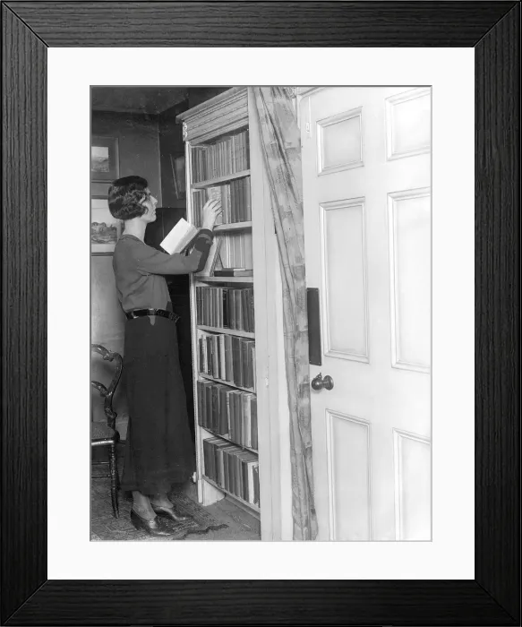 Framed Print : Home Library Bookcase Framed Print : Home Library Bookcase