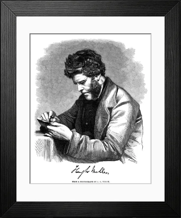 Framed Print : Hugh Miller and Stone Framed Print : Hugh Miller and Stone