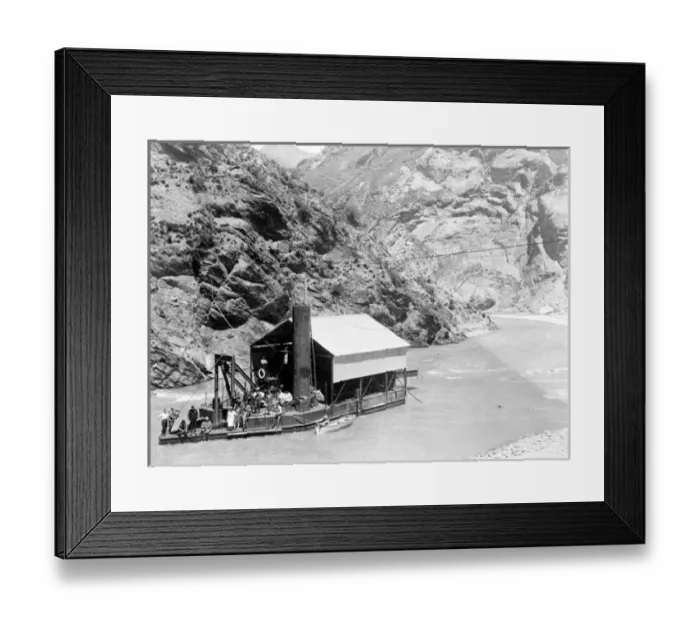 Framed Print : Gold Washing Plant Framed Print : Gold Washing Plant