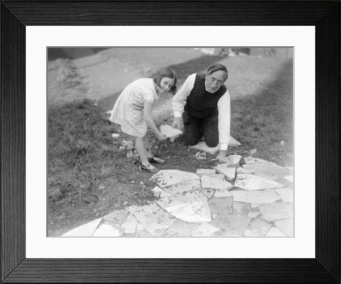 Framed Print : Crazy Paving Vicar Framed Print : Crazy Paving Vicar