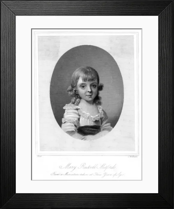 Framed Print : Mary Mitford as a Child Framed Print : Mary Mitford as a Child