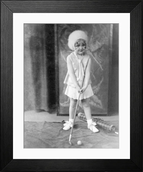 Framed Print : Baby Golfer Framed Print : Baby Golfer