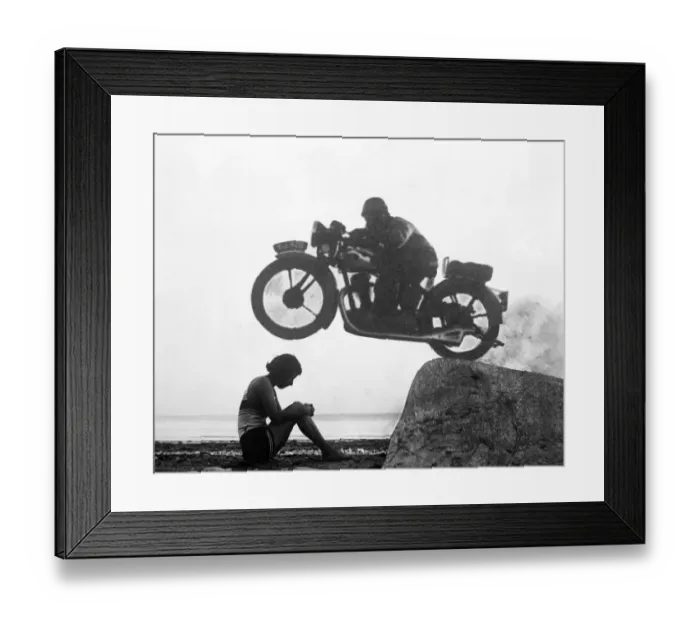 Framed Print : Motorcycle Stunt Framed Print : Motorcycle Stunt