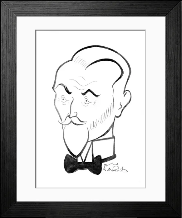 Framed Print : Montagu Norman Cartoon Framed Print : Montagu Norman Cartoon
