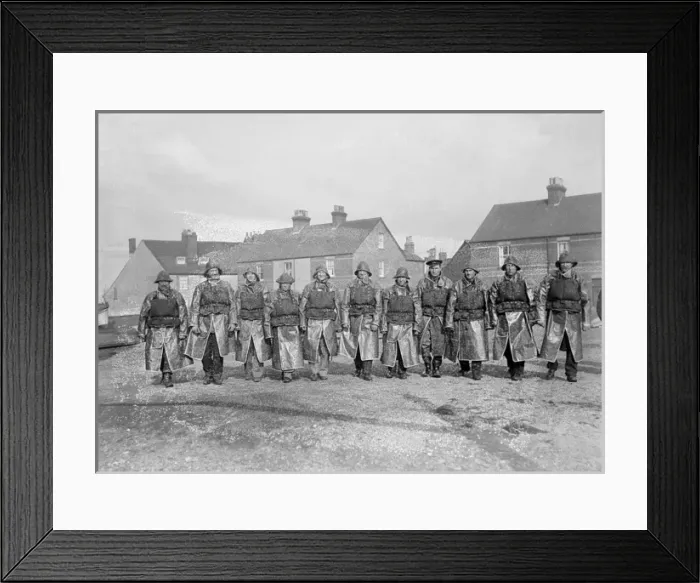 Framed Print : Poole Lifeboat Crew Framed Print : Poole Lifeboat Crew