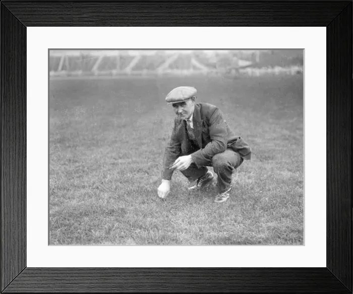 Framed Print : Weeding a Race Track Framed Print : Weeding a Race Track