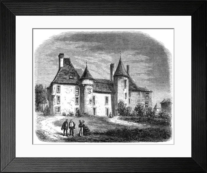 Framed Print : Montaignes Chateau Framed Print : Montaignes Chateau