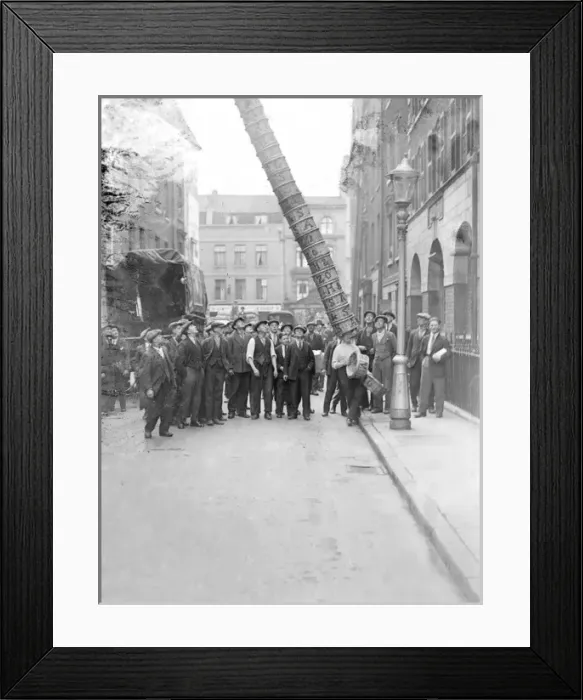 Framed Print : Leaning Basket Tower Framed Print : Leaning Basket Tower